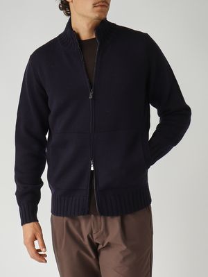 5. Cárdigan de hombre de merino royal Azul marino