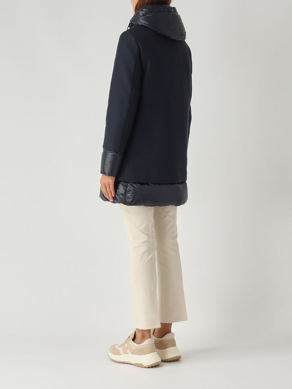 4. Abrigo de mujer de lana y nailon Azul Herno pi001966d33344