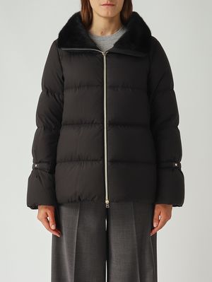 Women's down jacket in ultralight fabric Black Herno