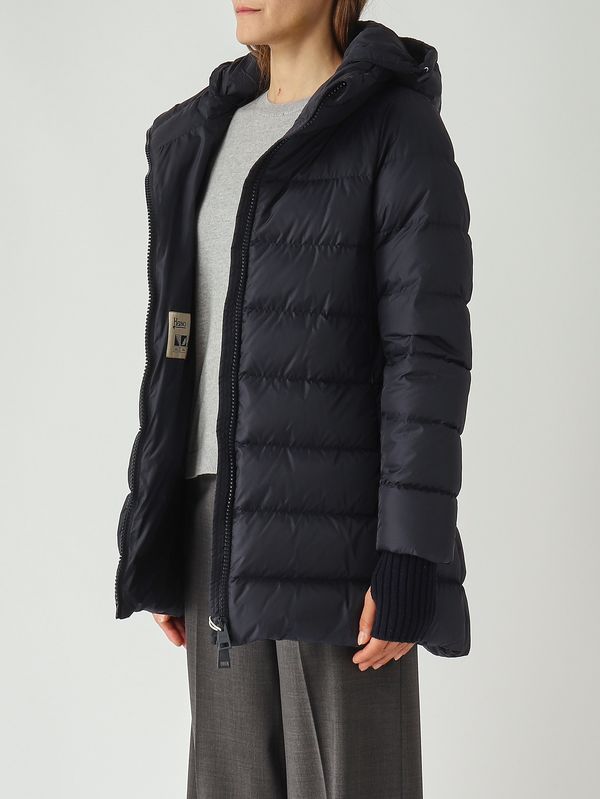 3. Piumino donna A-Shape Chamonix in piuma Blu Navy Herno pi0660d12004z