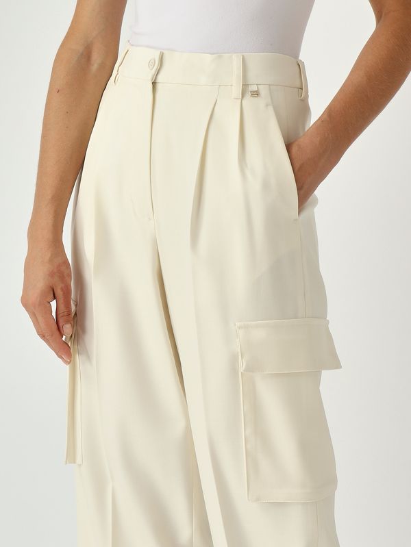 5. Pantalone donna in misto lana Bianco Herno pt000179d33453