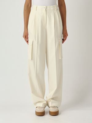 Emporio Armani women's pants in sablè stretch fabric