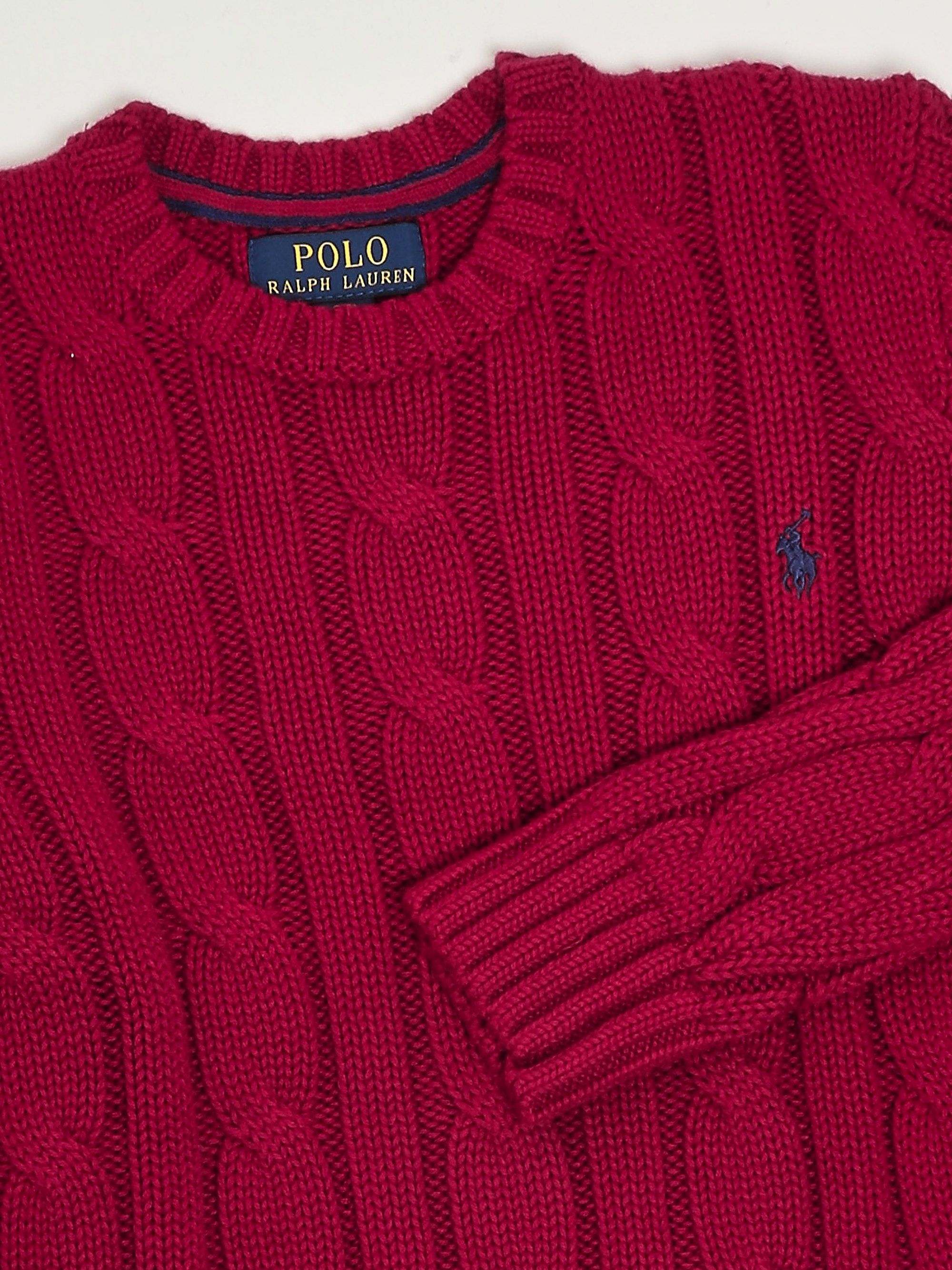 Pulls et cardigans rouges coton pour homme