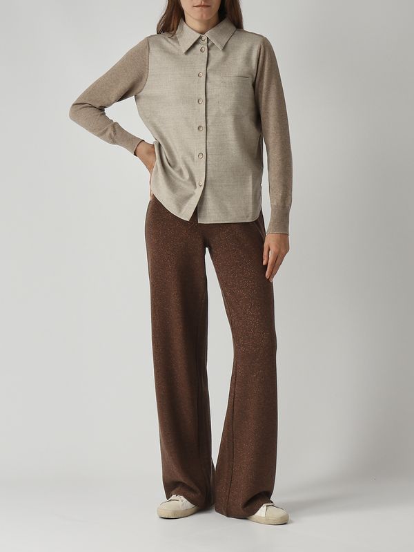 Chemise pure laine mérinos - Filature de Chantemerle - Longo Maï Chemise pure laine mérinos - Filature de Chantemerle - Longo Maï