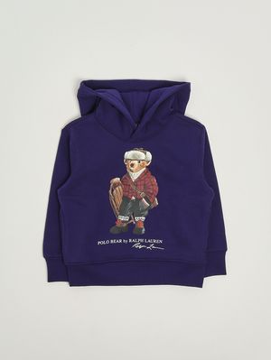 1. Sudadera de niño de mezcla de algodón Azul Real