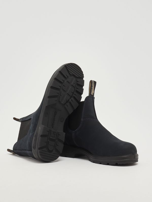 4. 1940 Chelsea nubuck leather boots for men Navy blue Blundstone 1940