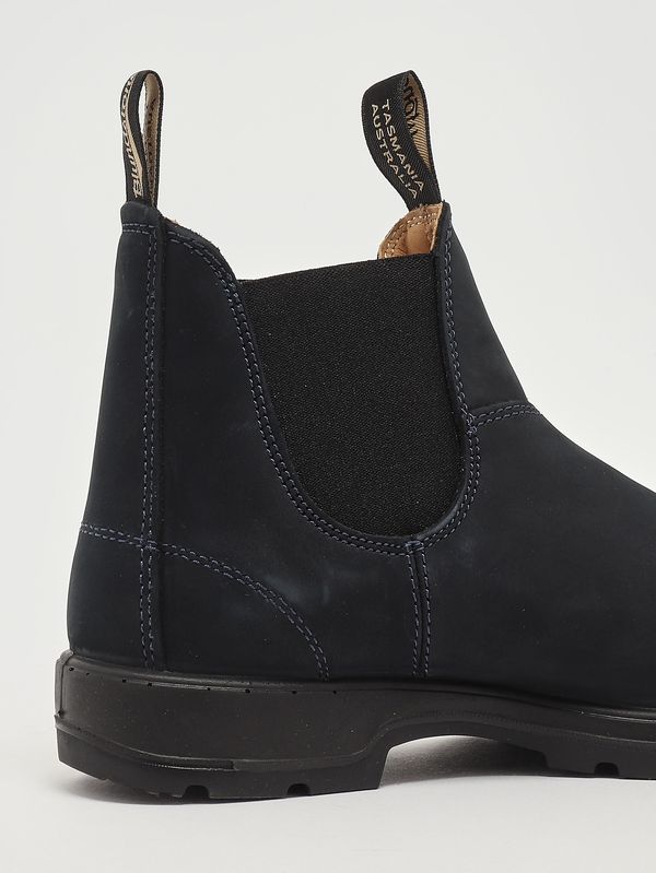5. 1940 Chelsea nubuck leather boots for men Navy blue Blundstone 1940