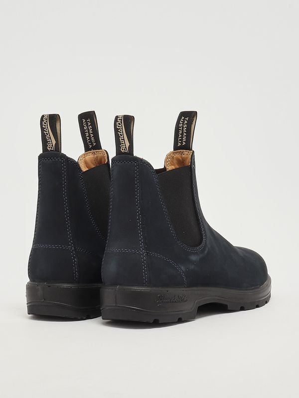 3. 1940 Chelsea nubuck leather boots for men Navy blue Blundstone 1940