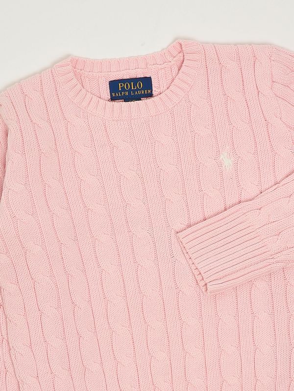 3. Cotton sweater for girls Pink Polo Ralph Lauren 313901316