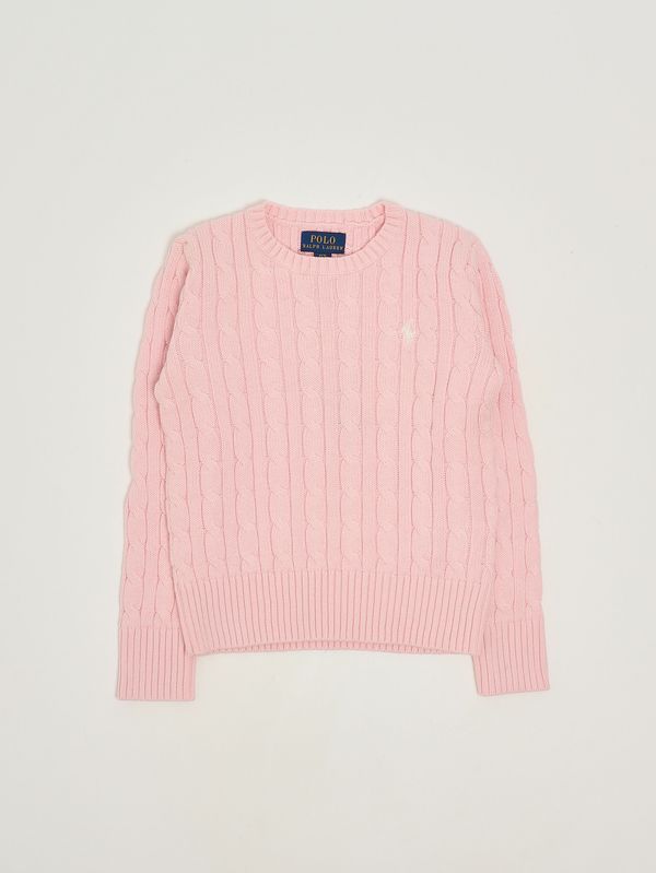 1. Cotton sweater for girls Pink Polo Ralph Lauren 313901316
