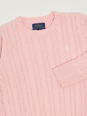 3. Cotton sweater for girls Pink