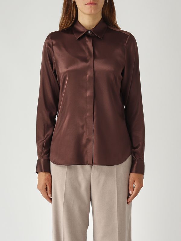 1. Camisa de mujer Andra de seda elástica Cabeza de moro Tagliatore andra270007