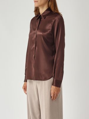 3. Camisa de mujer Andra de seda elástica Cabeza de moro