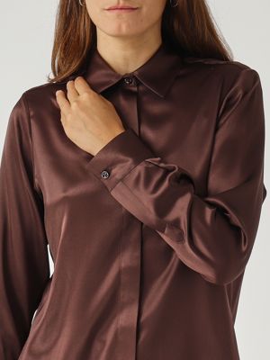 5. Camisa de mujer Andra de seda elástica Cabeza de moro