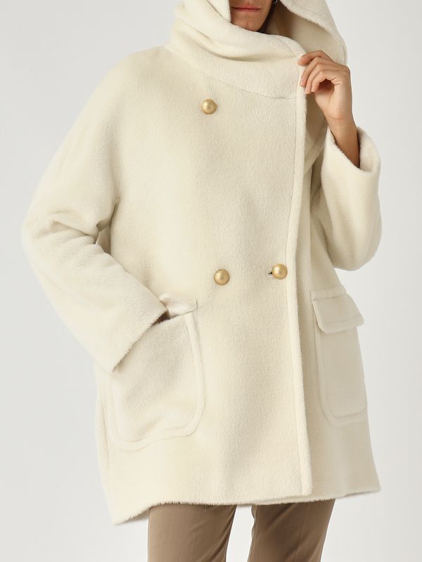 5. Abrigo de mujer Jilly de alpaca y lana Biancolatte Tagliatore jillye30008