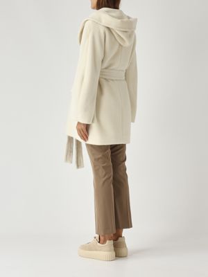 4. Abrigo de mujer Jilly de alpaca y lana Biancolatte