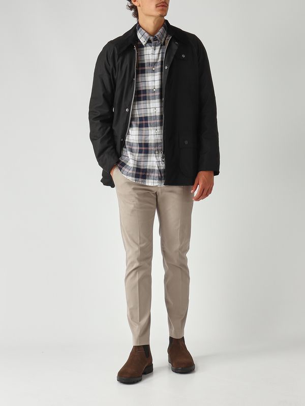 2. Camisa de hombre Fortrose de algodón Tartán Azul Barbour msh4991