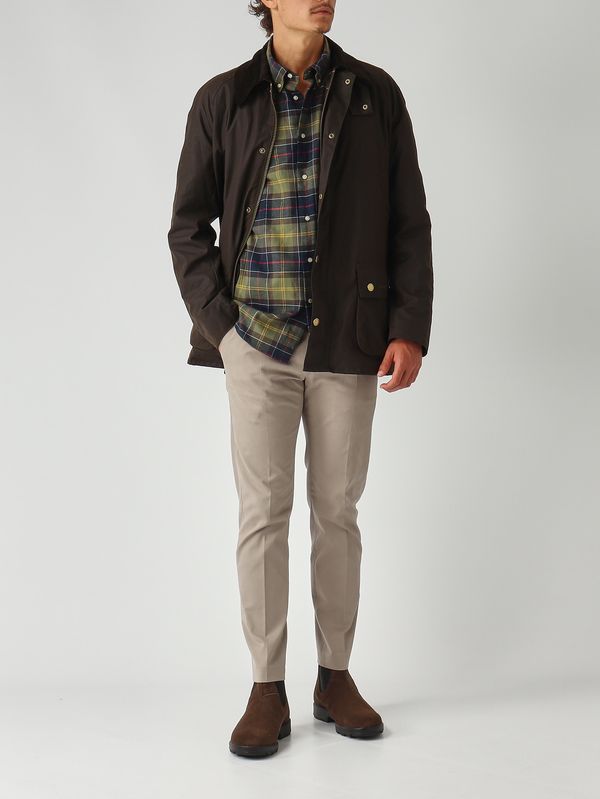 2. Camisa de hombre Fortrose de algodón Tartán verde Barbour msh4991