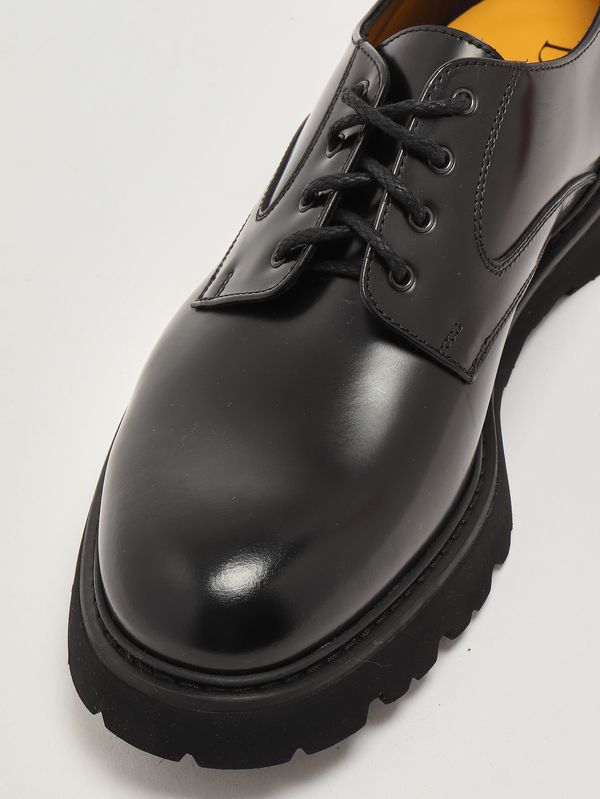 5. Derby Horse brushed leather laced shoes for men Black Doucal's du2514gotnuf007