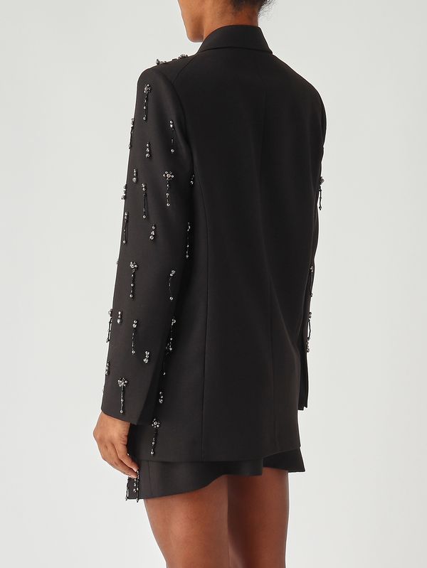 4. Blazer de mujer Pallauovo en mezcla de viscosa elástica Negro Pinko 105411a2pn