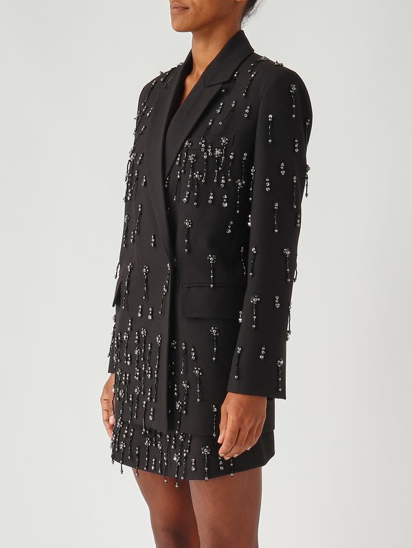 3. Blazer de mujer Pallauovo en mezcla de viscosa elástica Negro Pinko 105411a2pn