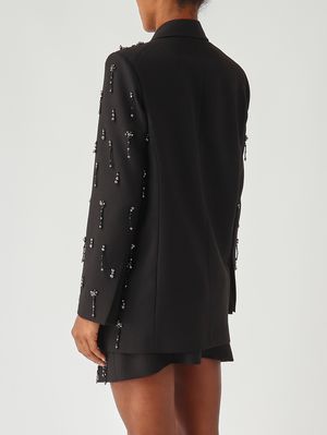 4. Blazer de mujer Pallauovo en mezcla de viscosa elástica Negro