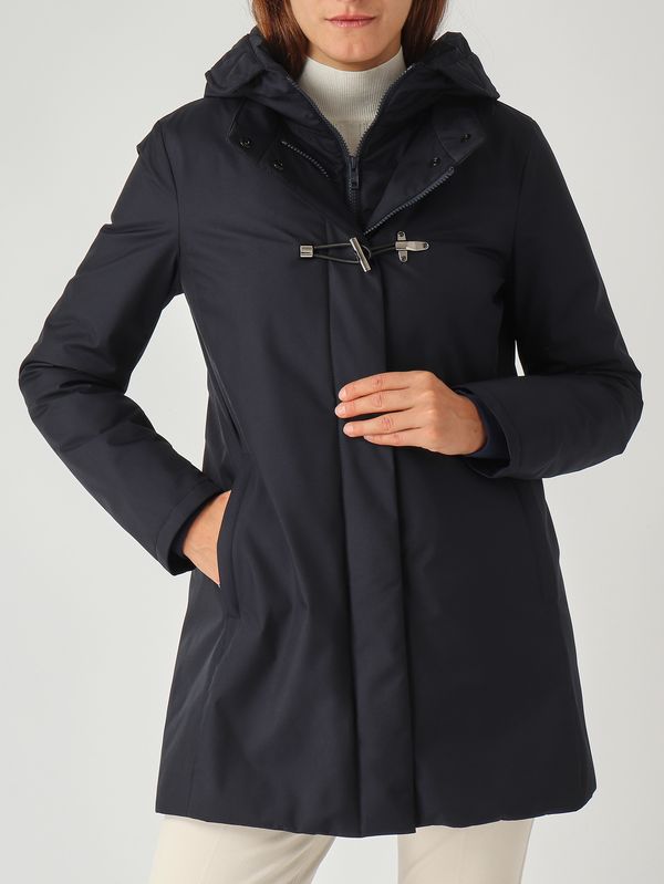 5. Cappotto donna Toggle in gabardine tecnico Navy Fay naw59513830zxe