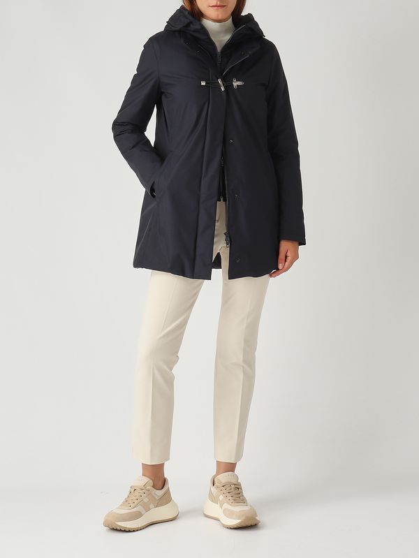 2. Cappotto donna Toggle in gabardine tecnico Navy Fay naw59513830zxe