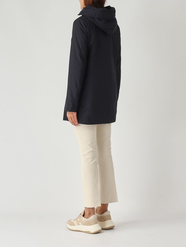 4. Cappotto donna Toggle in gabardine tecnico Navy Fay naw59513830zxe