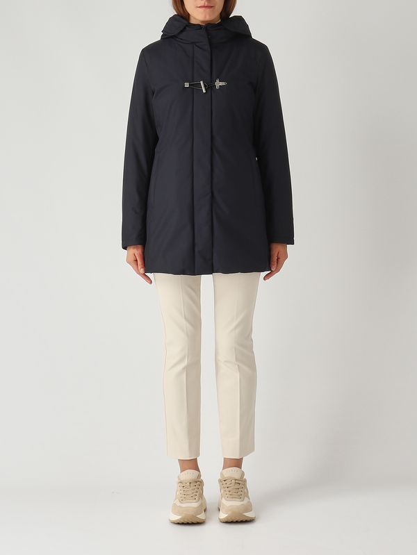 1. Cappotto donna Toggle in gabardine tecnico Navy Fay naw59513830zxe