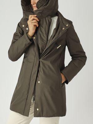 5. Cappotto donna Toggle in gabardine tecnico Militare