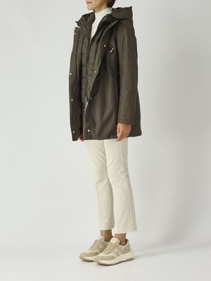 3. Cappotto donna Toggle in gabardine tecnico Militare
