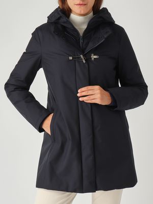 5. Cappotto donna Toggle in gabardine tecnico Navy