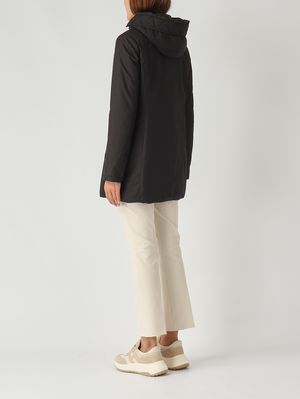 4. Cappotto donna Toggle in gabardine tecnico Nero