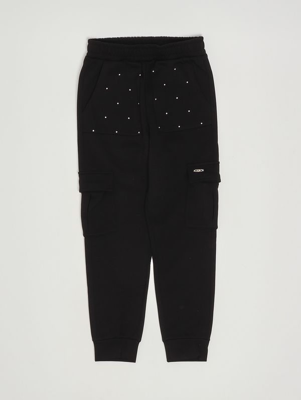 1. Stretch viscose blend trousers for girls Black Michael Kors r30446