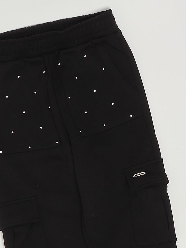 3. Stretch viscose blend trousers for girls Black Michael Kors r30446