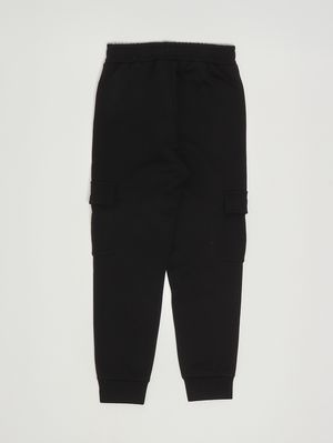 2. Stretch viscose blend trousers for girls Black