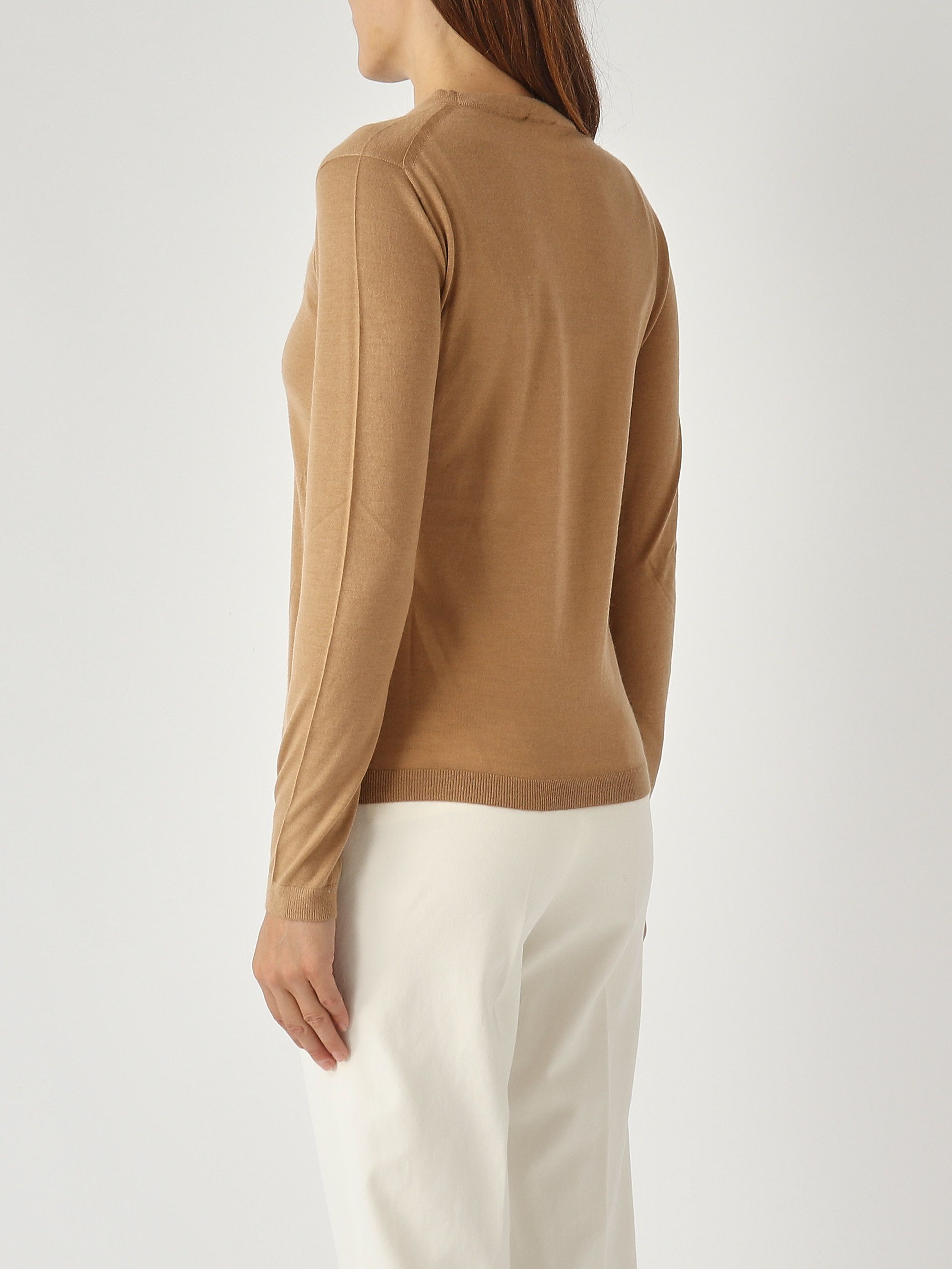 Women's Malaysia sweater in wool and cashmere 2526366028600 Camel