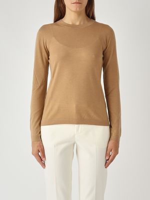 Damenpullover Malaysia aus Wolle und Kaschmir Kamel MM Max Mara