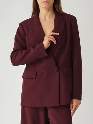 5. Blazer de mujer en tejido cady elástico Mosto