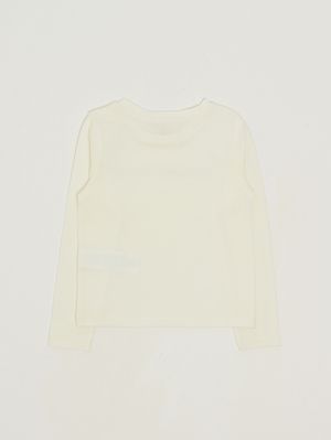 2. Cotton T-shirt for girls White