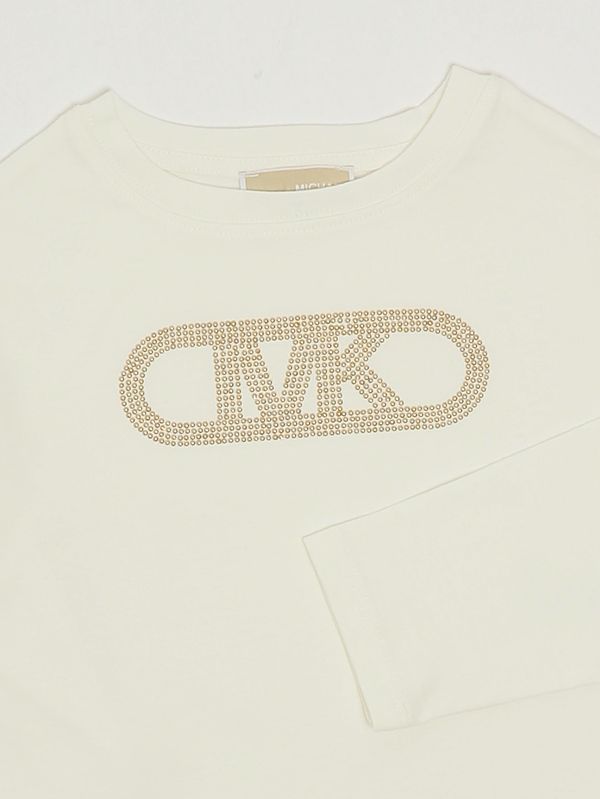 3. Cotton T-shirt for girls White Michael Kors r30495
