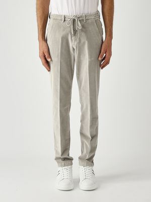 Herrenhose BG41 aus stretchiger Baumwoll-Jersey Beige Briglia