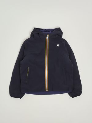 Kinderjacke Jack Warm Double aus Stretch-Nylon Kobaltblau K-Way