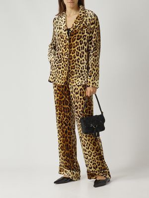 2. Giacca donna in viscosa e seta Marrone-Beige