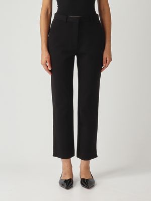 Women's viscose-blend trousers Black Maliparmi