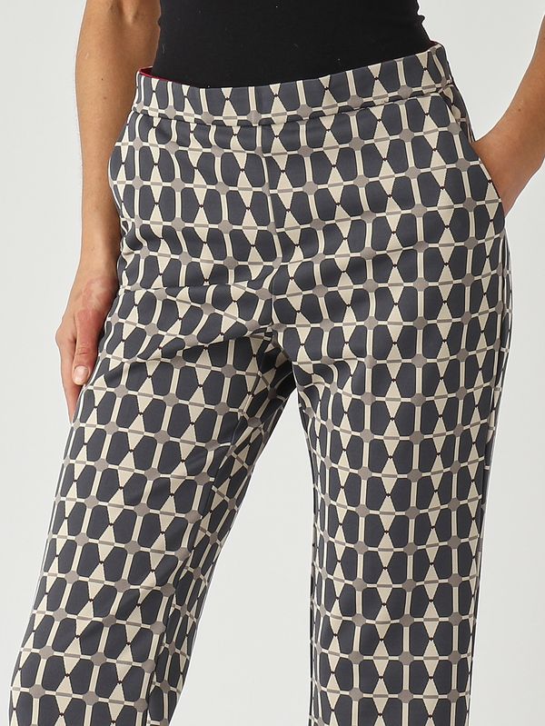 5. Jacquard fabric trousers for women Grey-Anthracite Maliparmi jh747960168