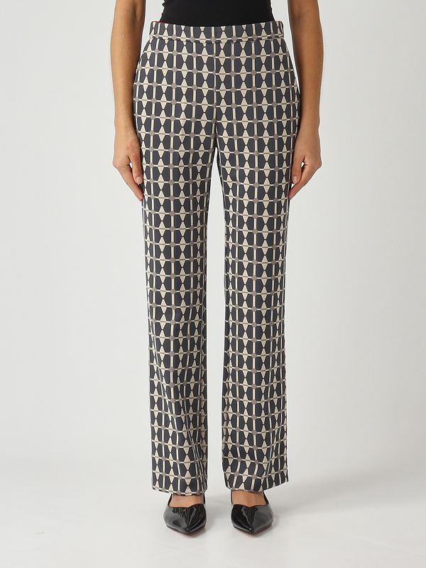 1. Jacquard fabric trousers for women Grey-Anthracite Maliparmi jh747960168