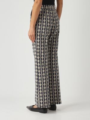 4. Jacquard fabric trousers for women Grey-Anthracite