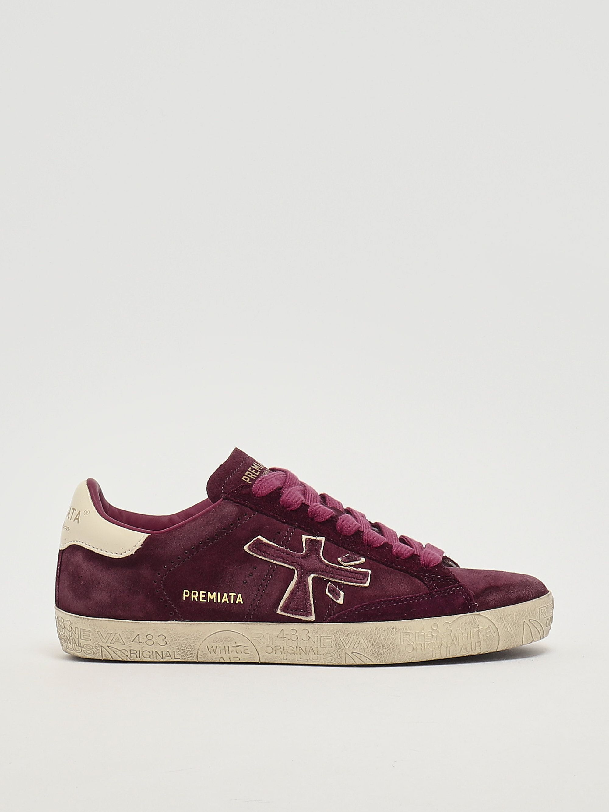 Women's Stevend 7626 leather sneakers stevend7626 Merlot